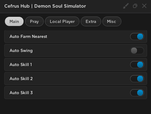 Demon Soul Simulator Script GUI