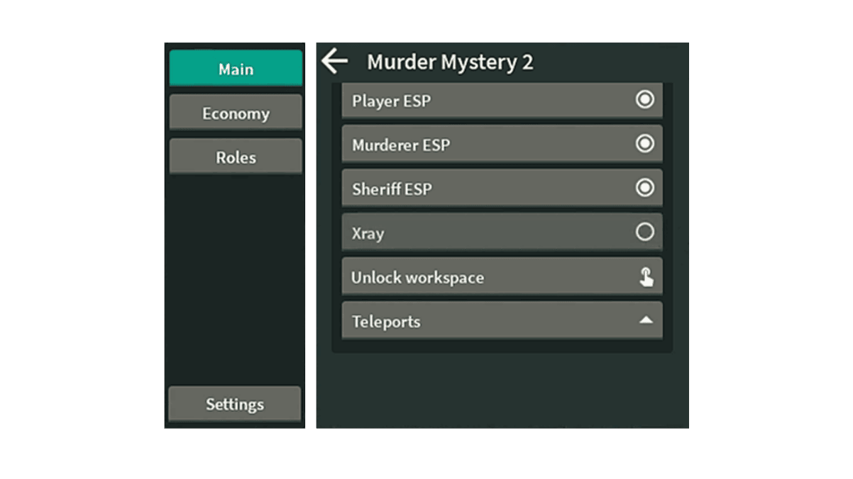 Murder Mystery 2 Script GUI